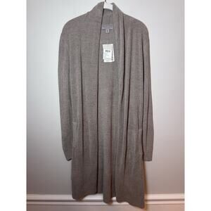 Barefoot Dreams Ribbed Edge Cardigan Cozy Chic Beige Soft/ Comfort XS NWT $138